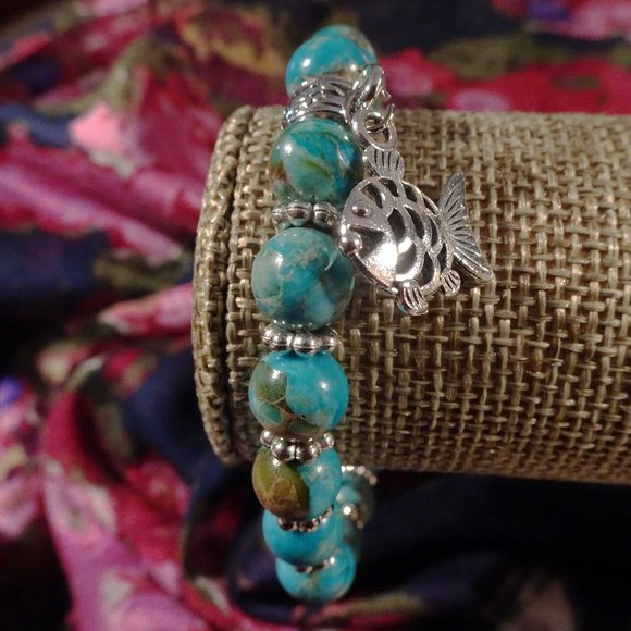 Handmade single-charm stretch bracelets - Picture 6 of 15